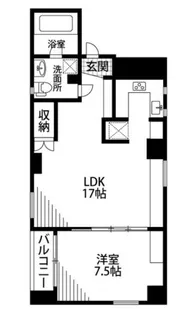 緑町塚本ビル【9階】の間取り
