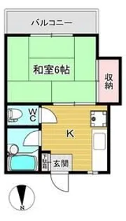 ハウスユーハ【2階】の間取り