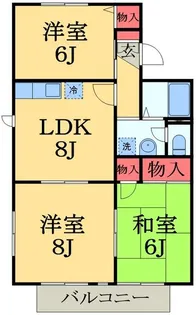 ツインヴィラ2【1階】の間取り