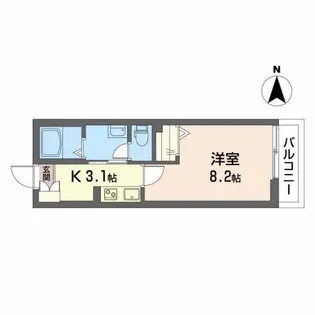 シャーメゾンHANATA南岡【2階】の間取り