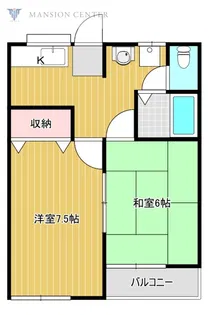 メモワールB【1階】の間取り
