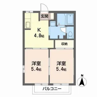 サンパティーク【2階】の間取り