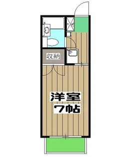 ハイツ山口【1階】の間取り