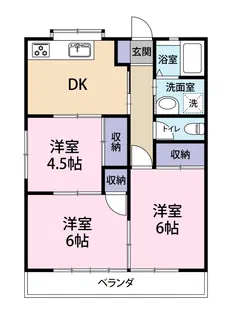 ハイツ新山1【2階】の間取り