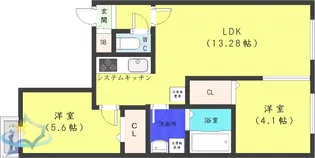 カオン山鼻【2階】の間取り