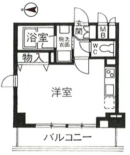 パインコート梅屋敷【9階】の間取り