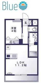 プランドール横濱【1階】の間取り