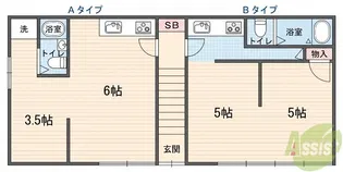 ファインビレッジ荒田町【2階】の間取り