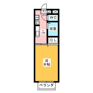 ジュネス啓和【1階】の間取り