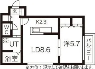 コートニー・セントラル【3階】の間取り