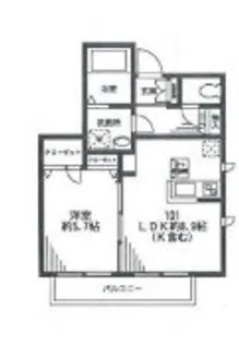 グランディオーゾ三田【1階】の間取り