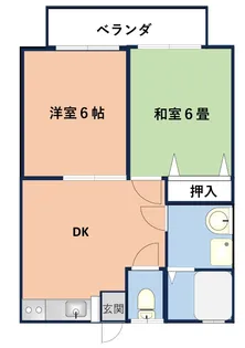 キャンベルハイム【1階】の間取り