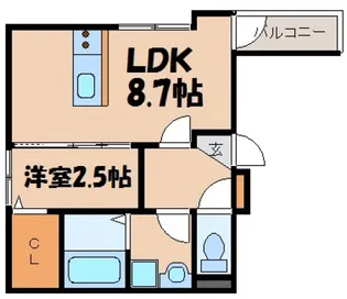 セブンプロート船越南(4丁目)【3階】の間取り