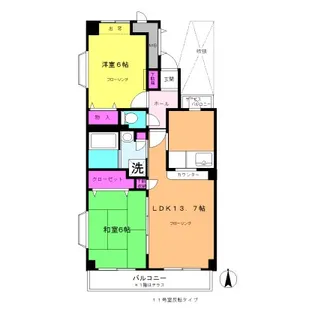 ウッズ桜台【2階】の間取り