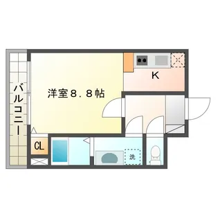 1Kの間取り画像