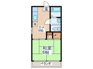 リリーハウス【2階】の間取り
