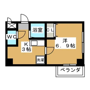 クレール車道【3階】の間取り