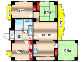 ハートイン戸田町【2階】の間取り