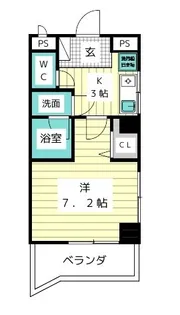 ヨシキビル【2階】の間取り