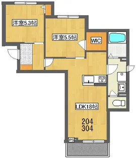 Kersen【3階】の間取り