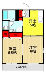セピアコートII【1階】の間取り