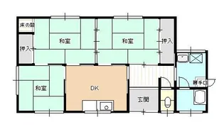 新潟県新潟市東区岡山【一戸建】の間取り