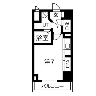 S-RESIDENCE難波Viale【8階】の間取り