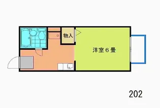 ホワイトハイツ【2階】の間取り