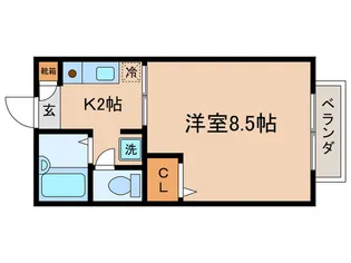 アレイほたる谷【2階】の間取り
