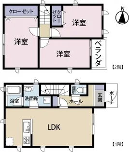 静岡県富士市富士岡【一戸建】の間取り