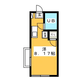 クレスト吉原【2階】の間取り