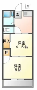 東京都三鷹市上連雀9【アパート】の間取り