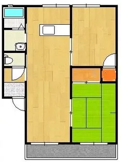 さくらハウス E棟【2階】の間取り