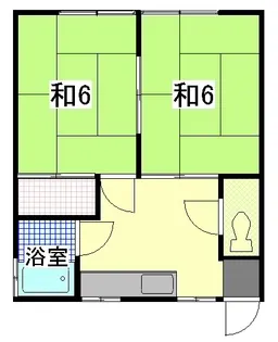 サンハイツ若林【2階】の間取り