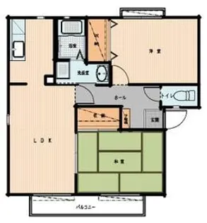 サンライフミヤタ A【2階】の間取り