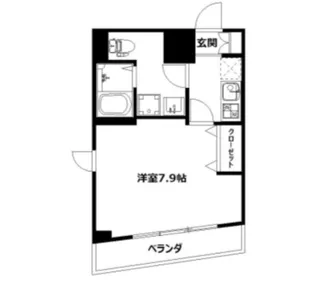 VILLAかたびら【4階】の間取り
