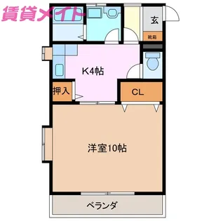 のんびりずむ【2階】の間取り