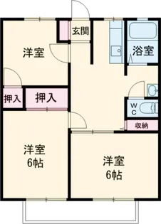 ハイツファミール【1階】の間取り