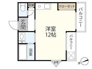 グレイス山本【1階】の間取り