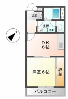 フロール神原【4階】の間取り