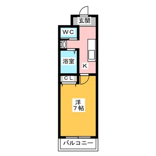 A・City瑞穂雁道【4階】の間取り