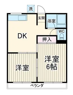 グリーンコーポ第一【2階】の間取り