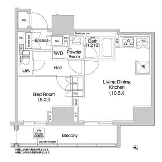 コンフォリア浅草橋【6階】の間取り