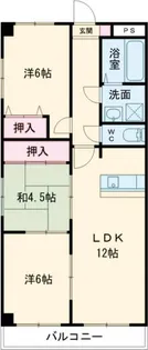 セントラルコート佳日【4階】の間取り