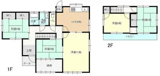 静岡県磐田市上新屋【一戸建】の間取り