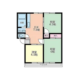 コーポ平澤【1階】の間取り