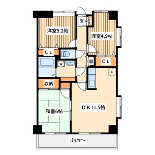 ボナール美徳【5階】の間取り