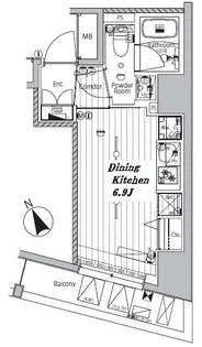 東京都品川区平塚1【マンション】の間取り