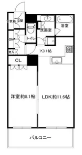 ザヨコハマタワーズタワーイースト【33階】の間取り