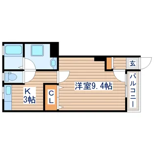 タウンホーム新田東【1階】の間取り